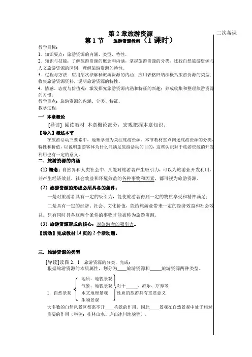 人教版高中地理选修3《第二章 旅游资源 第一节 旅游资源的分类与特性》_38