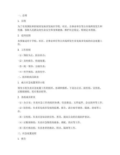 常见病多发病应急处置预案