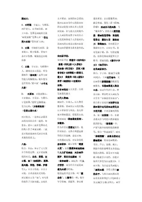 【免费下载】中国美术史整理版