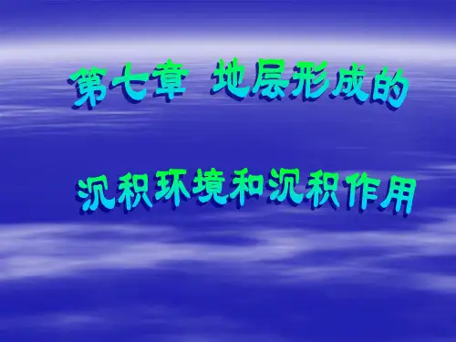 07第七章 地层形成的沉积环境和沉积作用 (NXPowerLite)