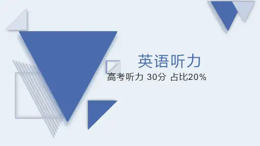 高中英语听力如何备考课件(共20张PPT)