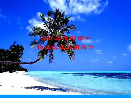 声纳等海洋物探仪器数据采集和处理简介