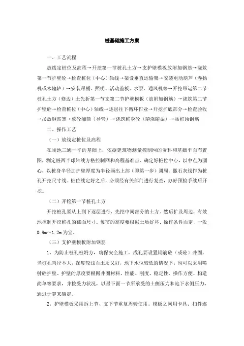 桩基础施工方案