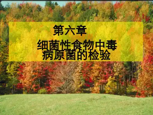 食品检测细菌性食物中毒病原菌检测