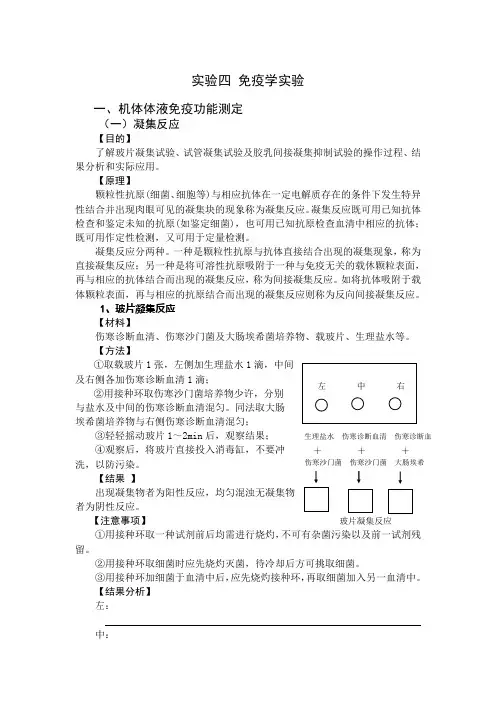 免疫学实验