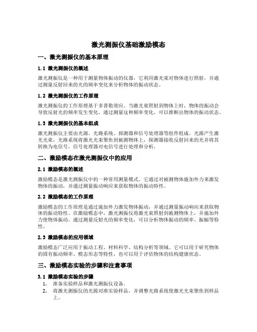 激光测振仪基础激励模态