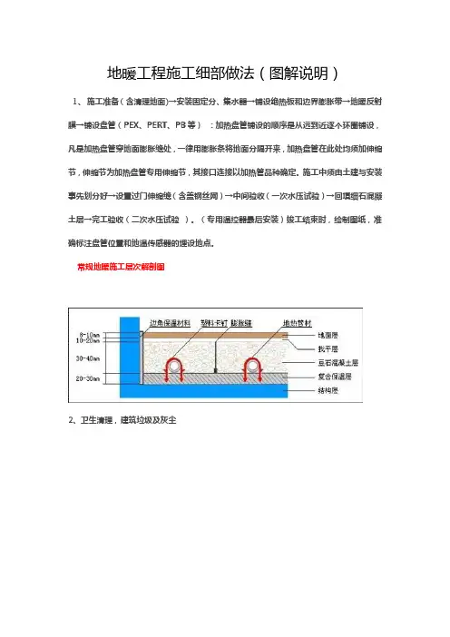 地暖工程施工细部做法(图解说明)