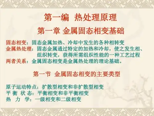 固态相变基础-1