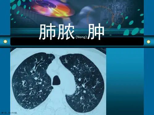 肺脓肿影像学鉴别诊断(完美版)ppt可修改文字