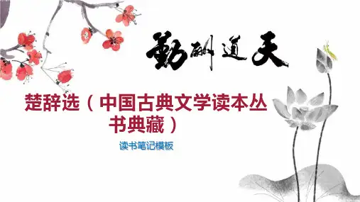 楚辞选(中国古典文学读本丛书典藏)