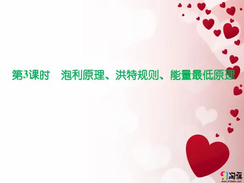 课件3：1.1.3 泡利原理、洪特规则、能量最低原理