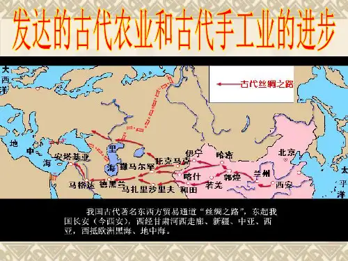 高三历史一轮复习课件1.1 发达的古代农业和古代手工业的进步(人教版必修2)