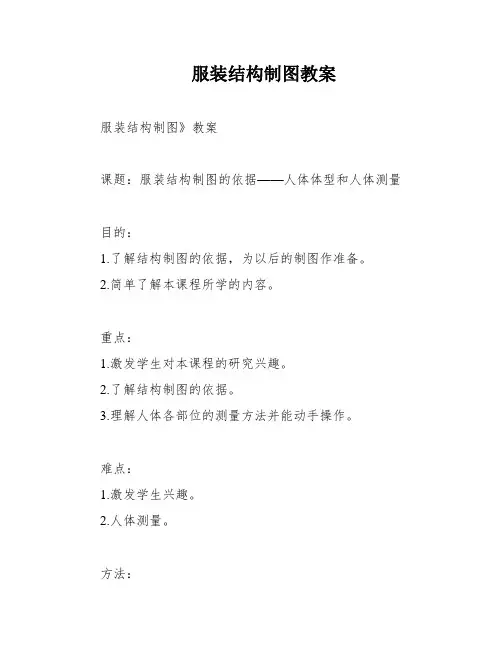 服装结构制图教案