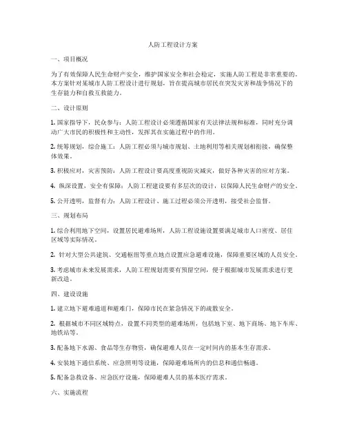 人防工程设计方案