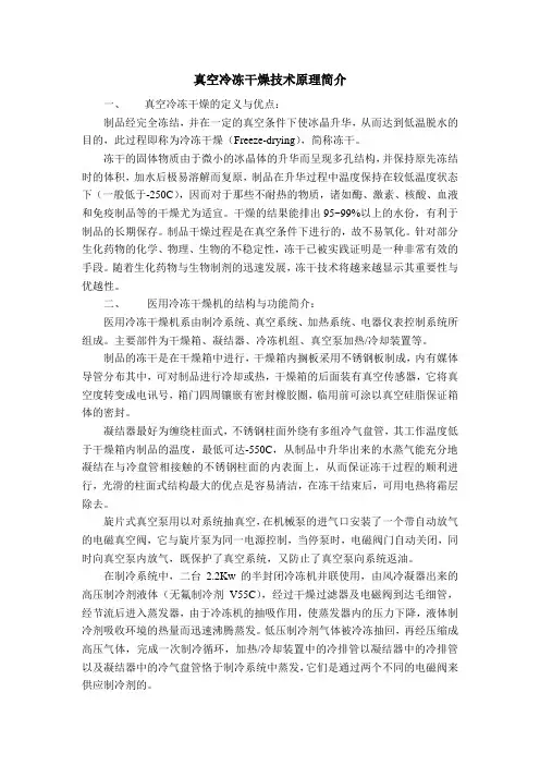 真空冷冻干燥技术原理简介