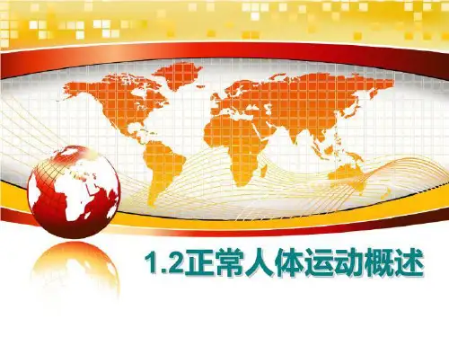 最新1.2正常人体运动概述ppt课件