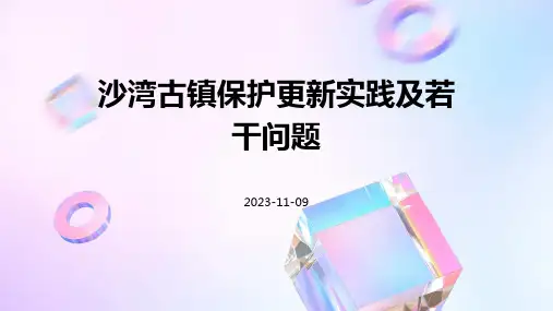 沙湾古镇保护更新实践及若干问题