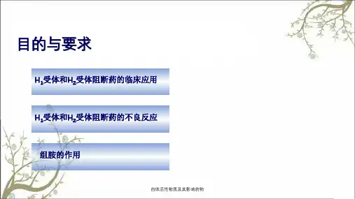 自体活性物质及其影响药物