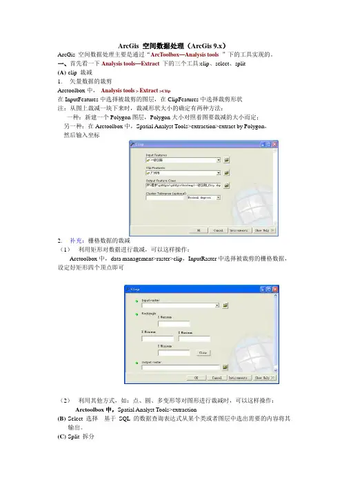 ArcGis空间数据处理与空间校正