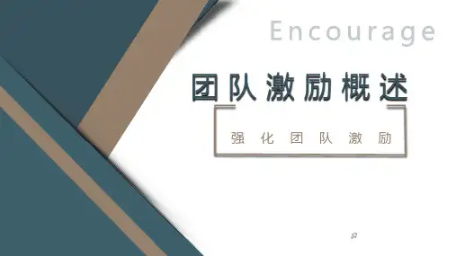 团队激励概述
