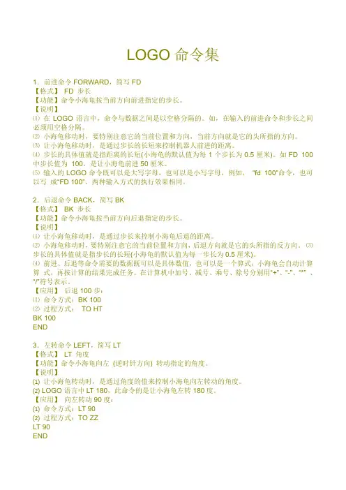 LOGO命令集
