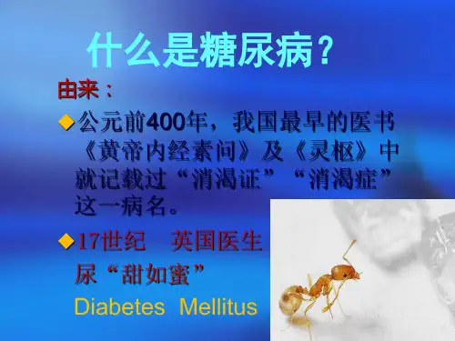 定稿糖尿病的防治与社区管理改 ppt课件