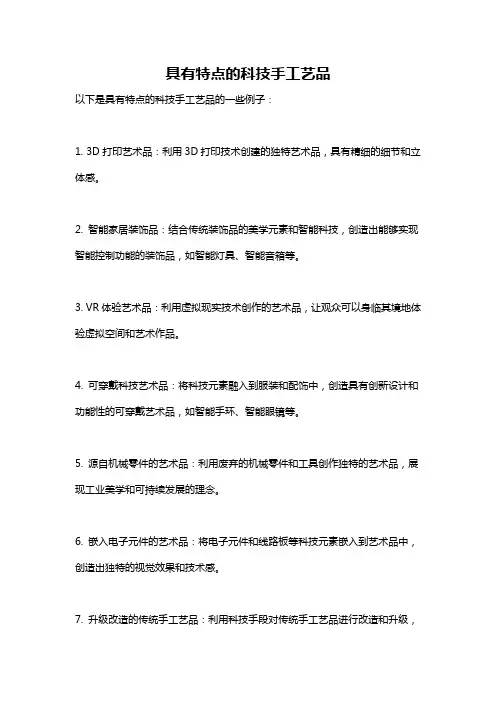 具有特点的科技手工艺品