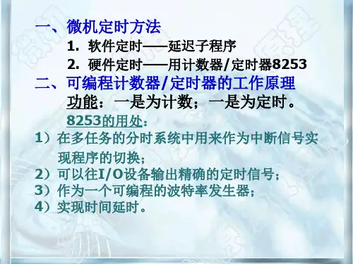 第08章可变程计数器8253及其应用