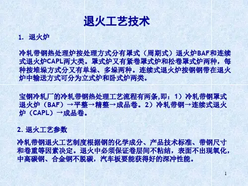冷轧带钢罩式退火炉BAF