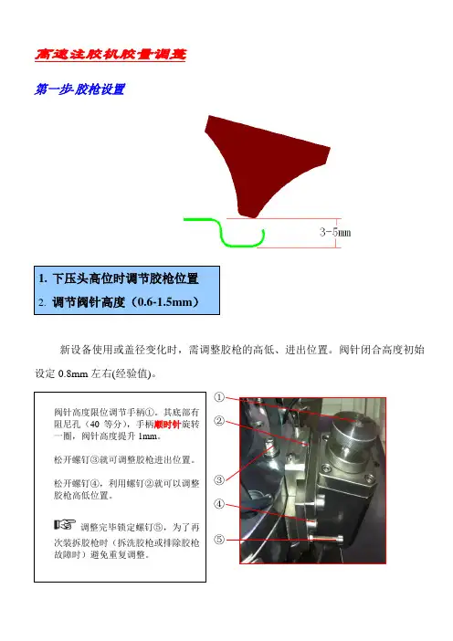 高速注胶机胶量及同步调整(1)
