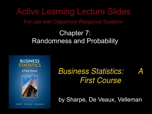 商务统计学ppt sbfc1e_alq_chapter07