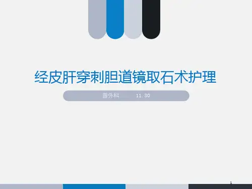 经皮肝穿刺胆道镜取石术护理PPT课件