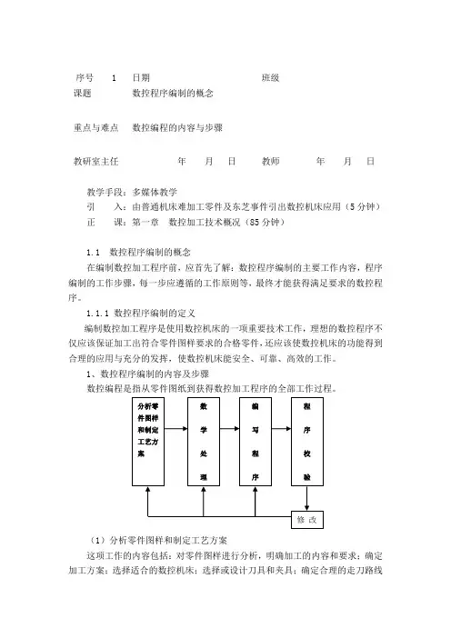 数控加工工艺与编程教案.doc