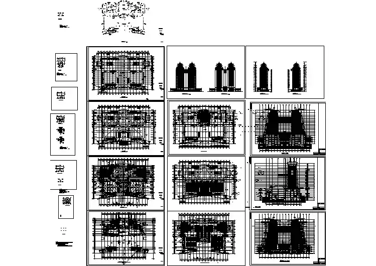 双子塔综合大楼建筑全套施工图