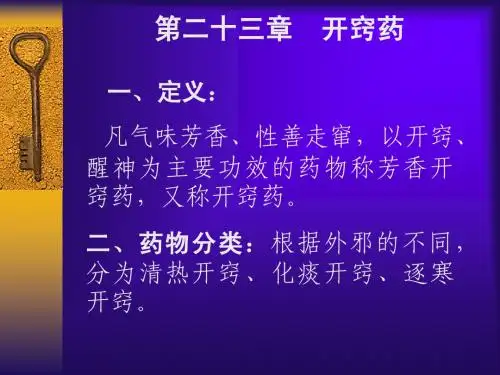 23开窍药
