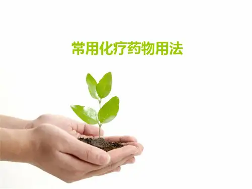 肿瘤常用药物ppt课件