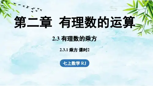 2.3 有理数的乘方2.3.1乘方课时2七年级上册数学人教版