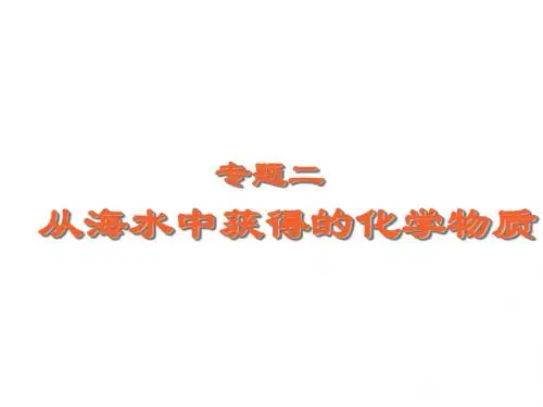 高一化学氯、溴、碘及其化合物