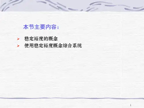 第五部分稳定裕度