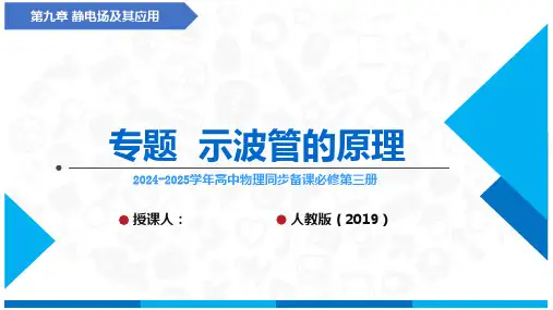 专题  示波管的原理(课件)-2024-2025学年高中物理同步备课(人教版2019必修第三册)