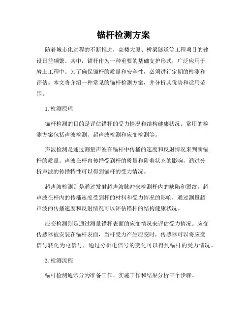 锚杆检测方案