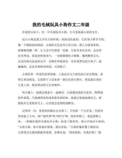 我的毛绒玩具小狗作文二年级