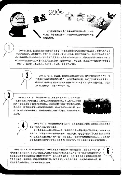 盘点2006十大事件