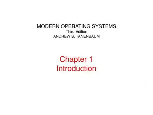 现代操作系统Modern Opera System -3e-01