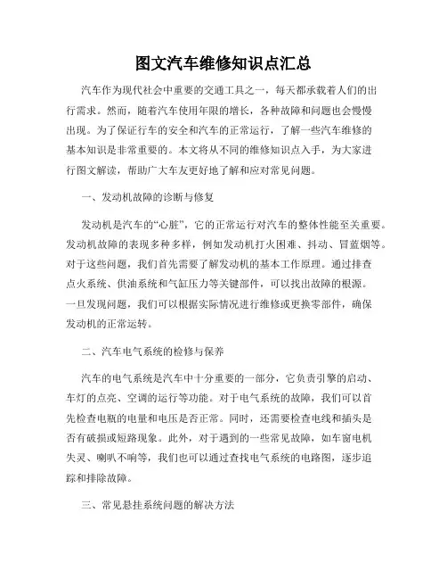 图文汽车维修知识点汇总