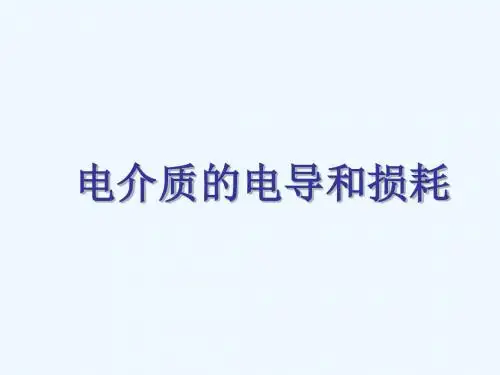 电介质电导和损耗