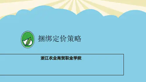 【优】捆绑定价策略最全PPT资料