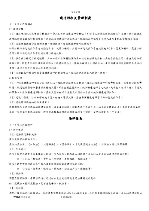 建设工程法规及相关知识_学习笔记