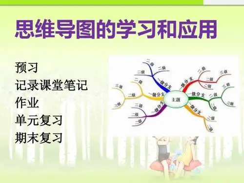 思维导图的学习和应用(完整版)