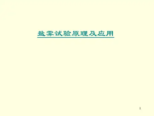 盐雾试验原理及应用